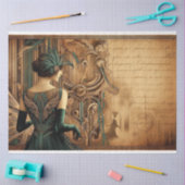 Decoupage Tissue Paper Art Deco Lady Seidenpapier (Basteln)