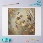 Decoupage, Tissue Paper, Bird, Ginkgo, Blätter Seidenpapier (Basteln)