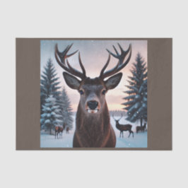 decoupage tissue paper met hert seidenpapier