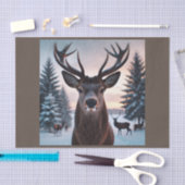 decoupage tissue paper met hert seidenpapier (Handwerk)