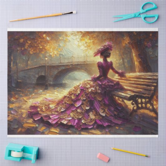 Decoupage Tissue Paper Viktorianisch Lady Seidenpapier (Basteln)