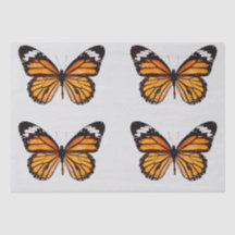 DECOUPAGE TISSUPAPIER : MONARCH-BUTTERFLY