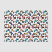 Decoupage Tractor Geburtstagsparty Seidenpapier (Vorderseite)