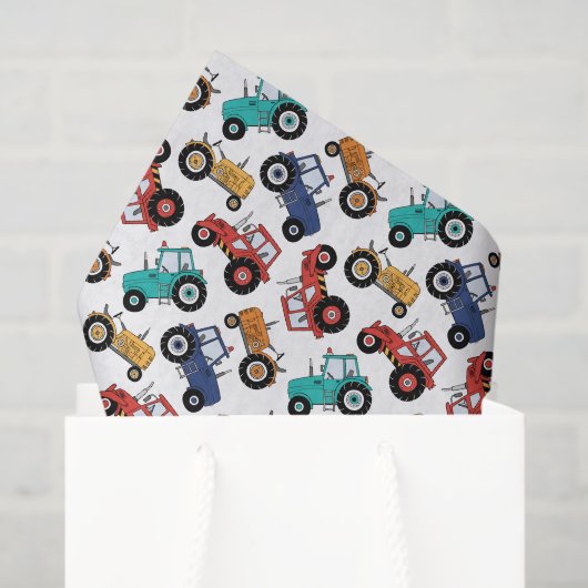 Decoupage Tractor Geburtstagsparty Seidenpapier (Geschenktüte)