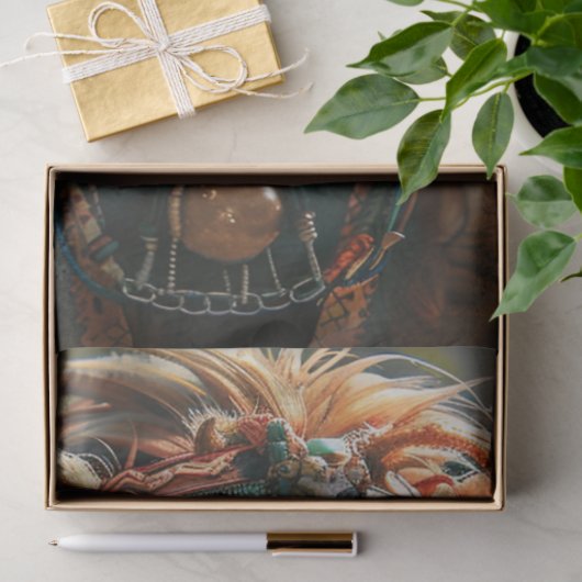 Decoupage Tribal Majestic Lion Seidenpapier (Geschenk)