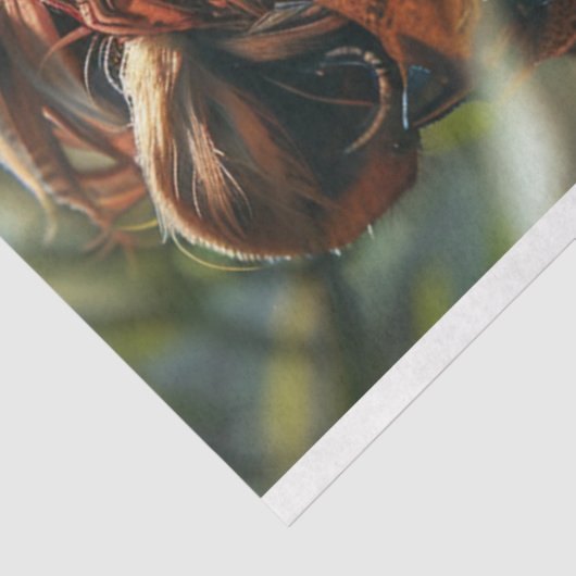 Decoupage Tribal Majestic Lion Seidenpapier (Ausschnitt)