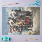 Decoupage Tropical Racoons Surf Squad Seidenpapier (Basteln)