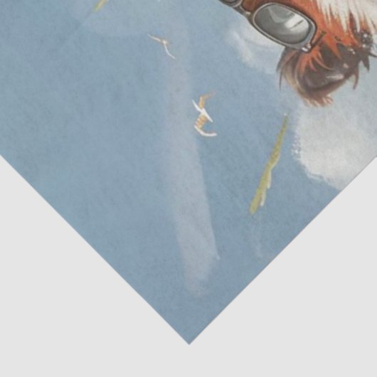 Decoupage Tropical Racoons Surf Squad Seidenpapier (Ausschnitt)