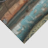 Decoupage Unique Cowboy Stiefel mit Gesichter Seidenpapier (Ausschnitt)