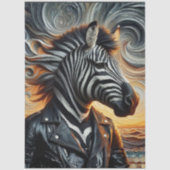 Decoupage Urban Zebra Rebel Art Seidenpapier (Vorderseite)