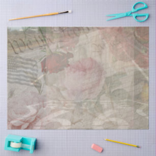 Decoupage USA Floral Collage Seidenpapier