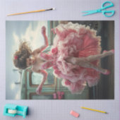 Decoupage Valentine Day Lady Tanzen Vintag Truck Seidenpapier (Basteln)