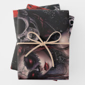 Decoupage Valentine Hearts and Gothic Paares Geschenkpapier Set (Beispiel)