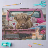 Decoupage Valentine Hochland Kuh Vintag Truck Seidenpapier (Basteln)