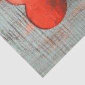 Decoupage Valentine Textured Heart Art Seidenpapier (Ausschnitt)