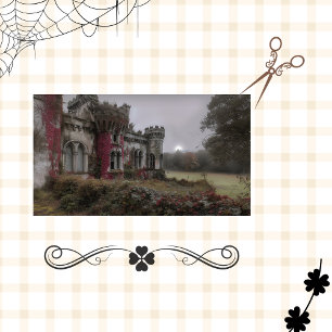 Decoupage Vergessen Castle Irland & Mystery Seidenpapier