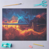 Decoupage Vibranly Feuer Violin Seidenpapier (Basteln)