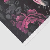 Decoupage Vibrann Pink Black Colored Cheetah Seidenpapier (Ausschnitt)