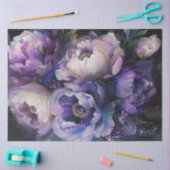 Decoupage Vibrann Pink Lila Peony Blume Seidenpapier (Basteln)