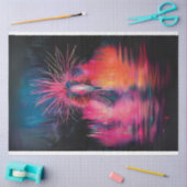 Decoupage Vibranred Colored Wackadoodle Bird Seidenpapier (Basteln)