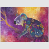 Decoupage Vibranter Koala Aboriginal-Kunst  Seidenpapier (Vorderseite)