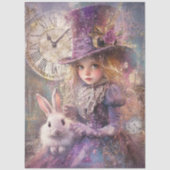 Decoupage Victorian Alice Wonderland Theme Artwork Seidenpapier (Vorderseite)
