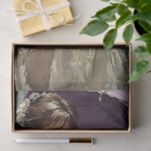 Decoupage Victorian Woman Romantic Scene Parasol Seidenpapier (Geschenk)