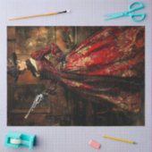 Decoupage Viktorianisch Dressed Lady Gunslinger Seidenpapier (Basteln)