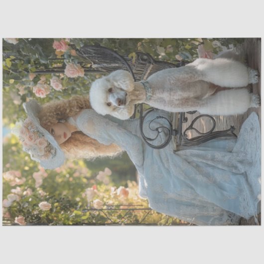 Decoupage Viktorianisch Dressed Lady Standard Pood Seidenpapier (Vorderseite)