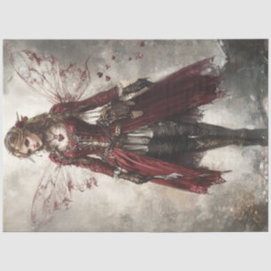 Decoupage Viktorianisch Fairy Intricate Lace Wings Seidenpapier