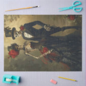 Decoupage Viktorianisch Gothic Skeleton Wedding Da Seidenpapier (Basteln)