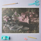 Decoupage Viktorianisch Skeleton Couple Seidenpapier (Basteln)