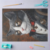 Decoupage Viktorianisch Valentine Dashing Cat Seidenpapier (Basteln)