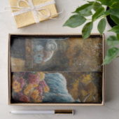 Decoupage Vintag Blue Truck Highland Cow Seidenpapier (Geschenk)