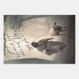 Decoupage Vintag Chickens mit einem Tee-Party Geschenkpapier Set