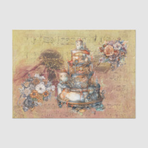 Decoupage Vintag Ephemera Steampunk Hochzeit Seidenpapier