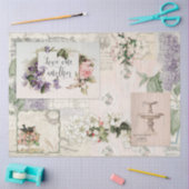 Decoupage Vintag Floral Ephemere Antikes Französis Seidenpapier (Basteln)