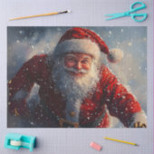 Decoupage Vintag Santa Saint Nick Seidenpapier (Basteln)