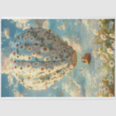 Decoupage Vintag Whimsical Hot Air Ballonfahrt Seidenpapier (Vorderseite)