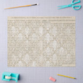 Decoupage, Vintag White Damask Seidenpapier (Basteln)