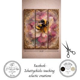 Decoupage Vintage Hummel Blumen Möbel Kunst Seidenpapier
