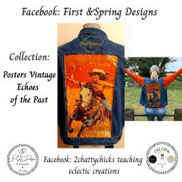 Decoupage Vintage Poster Arabian Horse Rider Judi Seidenpapier