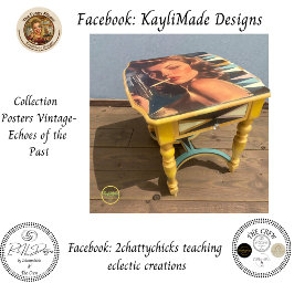 Decoupage Vintage Poster Girl Cigarette & Pistol Seidenpapier