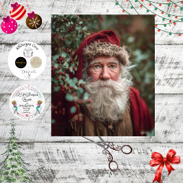 Decoupage Vintage Santa Clause Christmas Scene Seidenpapier