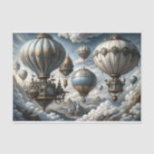 Decoupage von Sky City Airships Seidenpapier (Vorderseite)