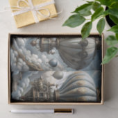 Decoupage von Sky City Airships Seidenpapier (Geschenk)