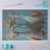 Decoupage Wackadoodle Bridge Playing Birnen Seidenpapier (Basteln)