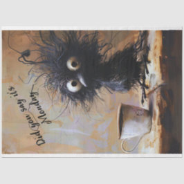 Decoupage Wackadoodle ist es Montag Tuftoodle Bird Seidenpapier