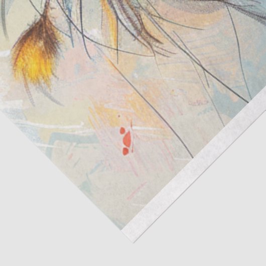 Decoupage Wackadoodle Paint Bird Seidenpapier (Ausschnitt)