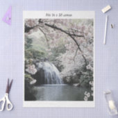 Decoupage-Wasserfall Kirschblüten passt 16x20  Seidenpapier (Basteln)